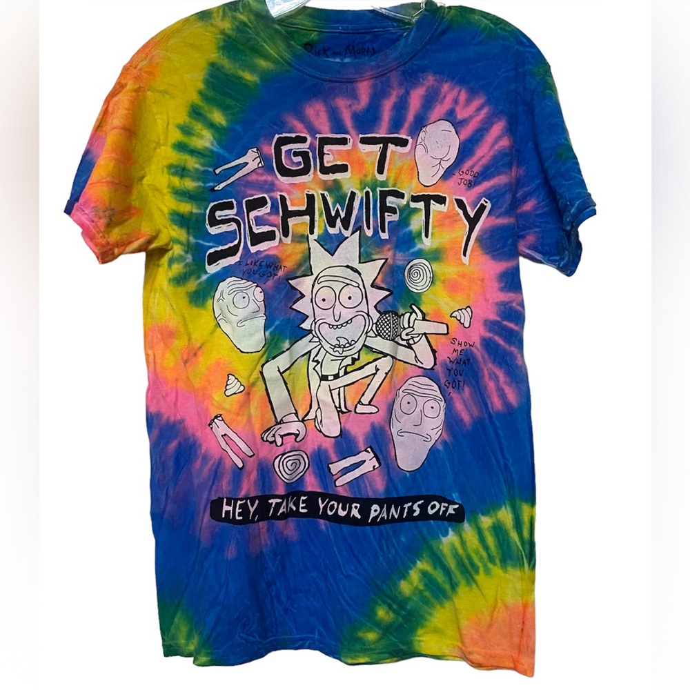 Rick and Morty Tie Dye Graphic Shirt
